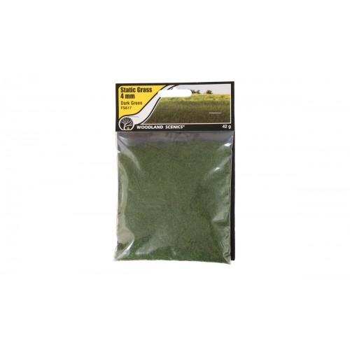 FS617 Static Grass 4mm Dark Green	