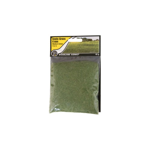 FS618 Static Grass 4mm Medium Green	