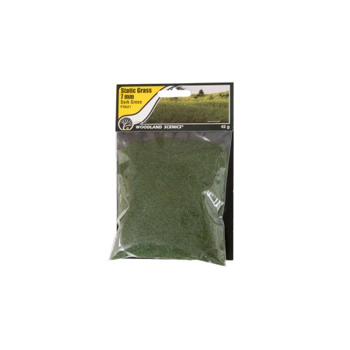 FS621 Static Grass 7mm Dark Green	