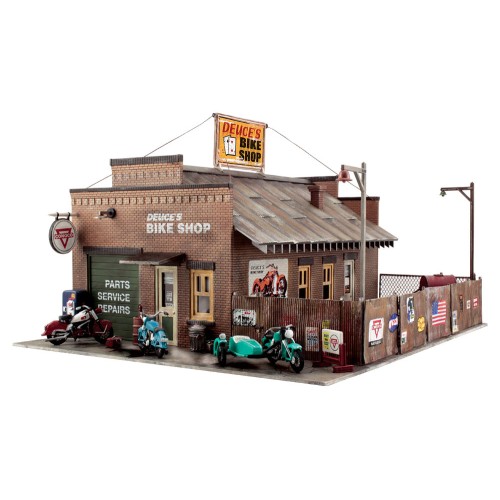 PF5193  Deuce's Bike Shop - HO Scale Kit